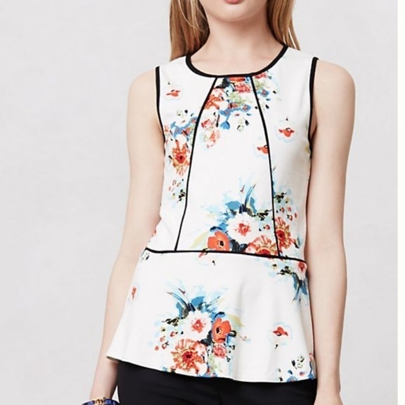 Anthropologie Tops - Anthropologie Weston Wear Bloomfall Peplum Top